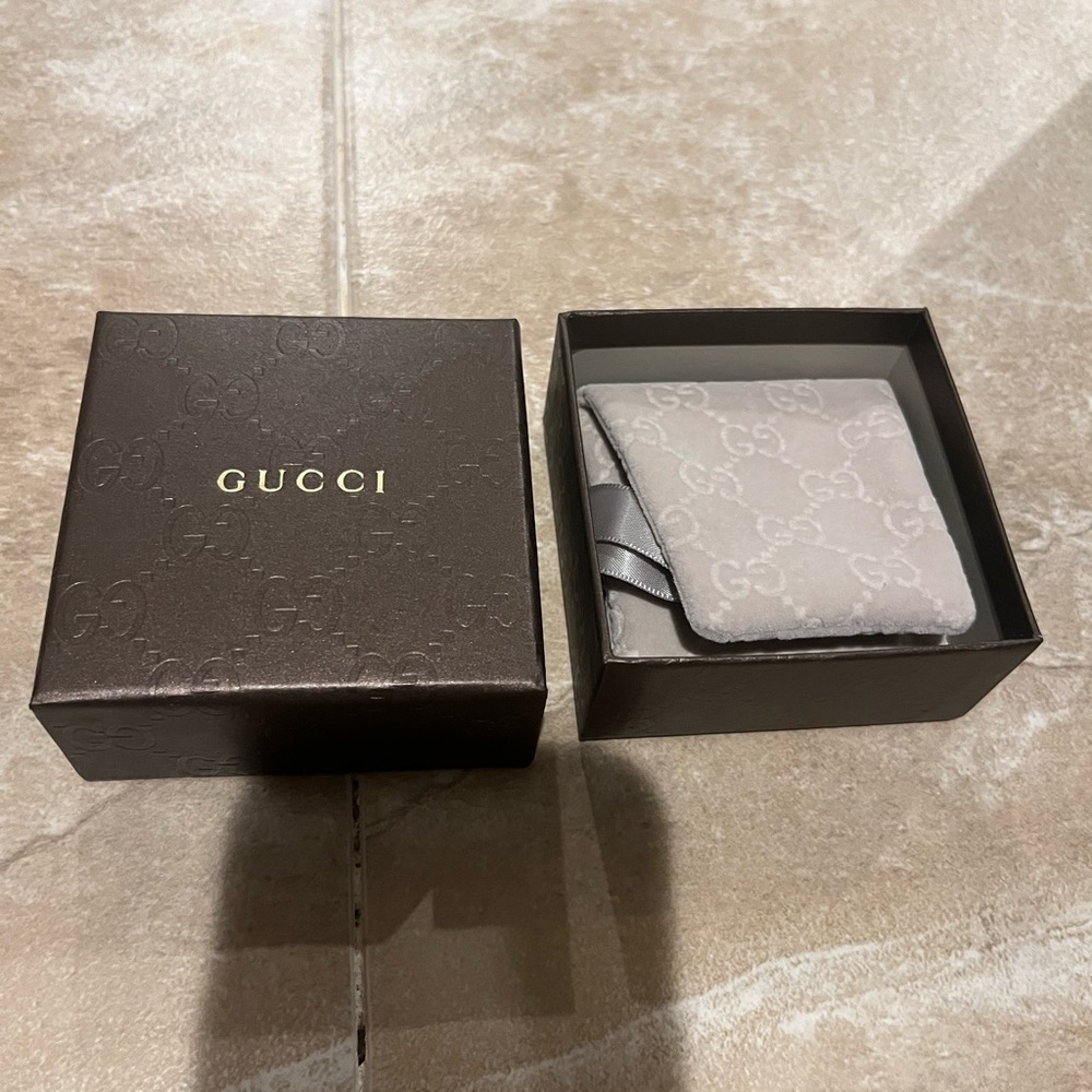 Gucci GG Box with Velvet Pouch Inside Box